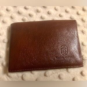 Marino Orlandi Brown Leather Card Holder